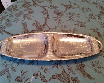 Fancy English Silverplate Serving Tray - Very Fine!