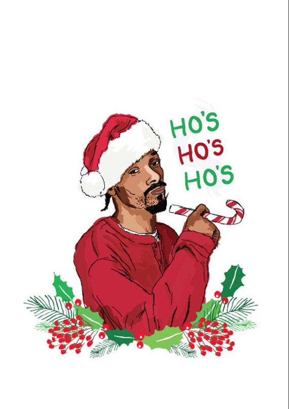 Snoop Dogg Christmas Card 'Ho's Ho's Ho's' Hip by 