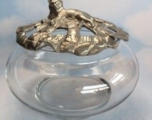 Acheter des Bonbonnière en verre EINAN avec couvercle en bois, verre