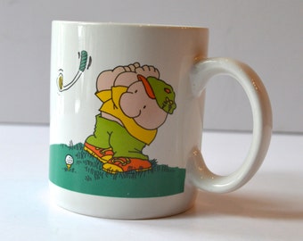 Ziggy Mug Golfer Duffer Vintage Cartoons Collectable Mug Tom Wilson