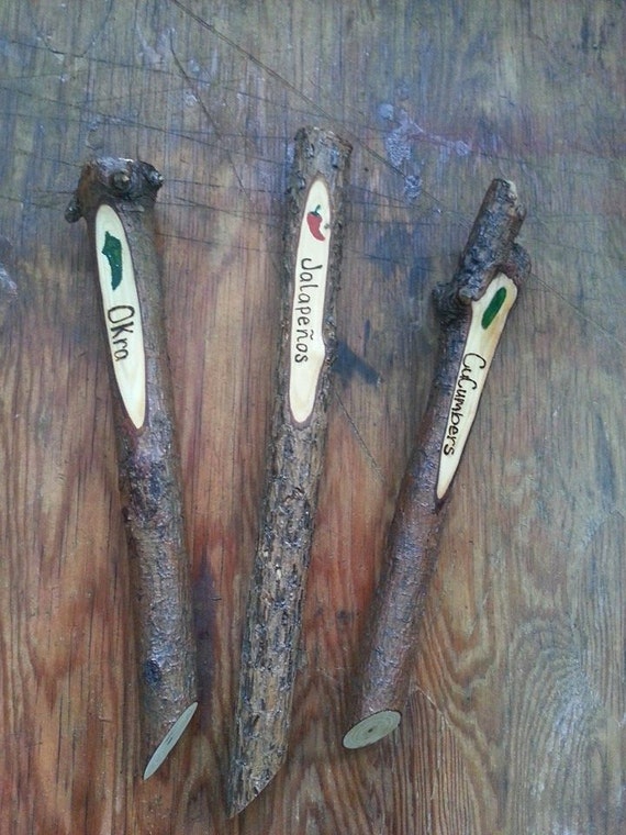 Handmade Pine Garden Stakes and Markers