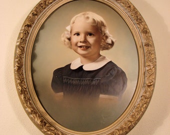 Vintage Photographic Portrait of a Little Girl