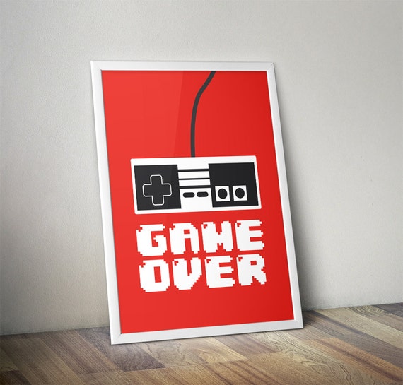 Game Over ' Poster by Hoagard on Etsy