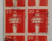 1976 German Lighthouse Stamp Bookmark