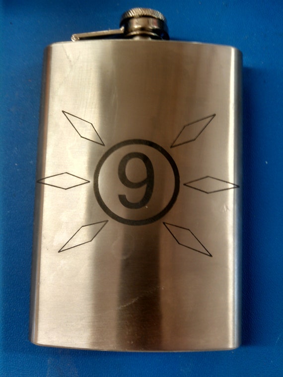 Touhou Cirno Symbol Flask Nineball by BinaryStarCrafts on Etsy