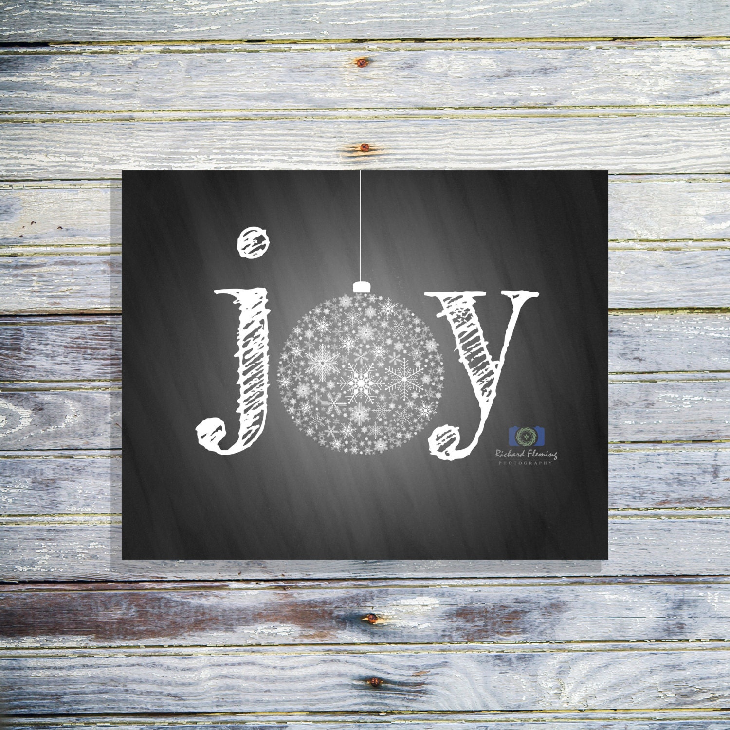 Joy Christmas Printable Christmas Wall Art by fatandsassyink