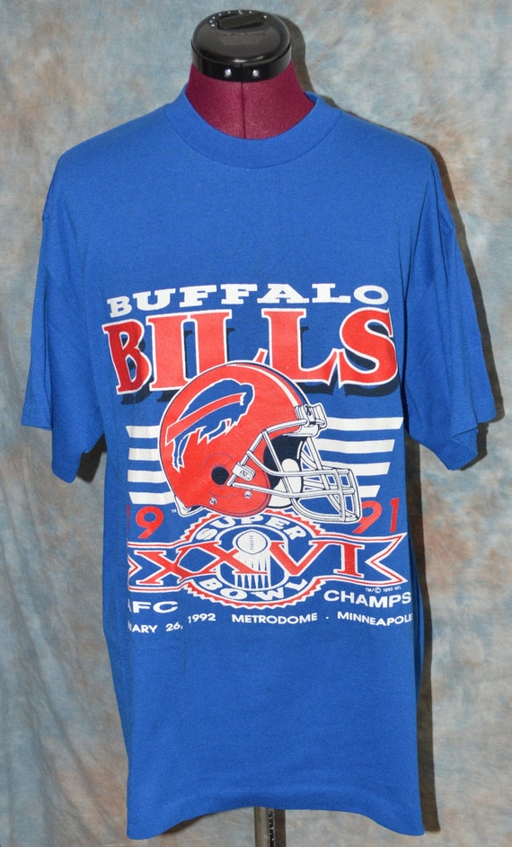 Vintage Buffalo Bills Shirt Super Bowl 26 by TimeTravelOutfitters