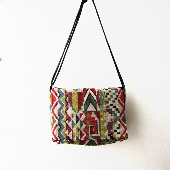 aztec indian crossbody bag ,geometric messenger bag,tribal boho ...