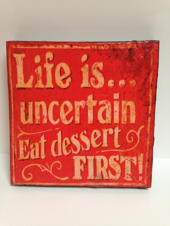 Kitchen Wall Plaque Kitchen Wall Sign Dessert PlaqueSmall