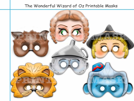 Unique Wizard of Oz Printable MasksElements oz party