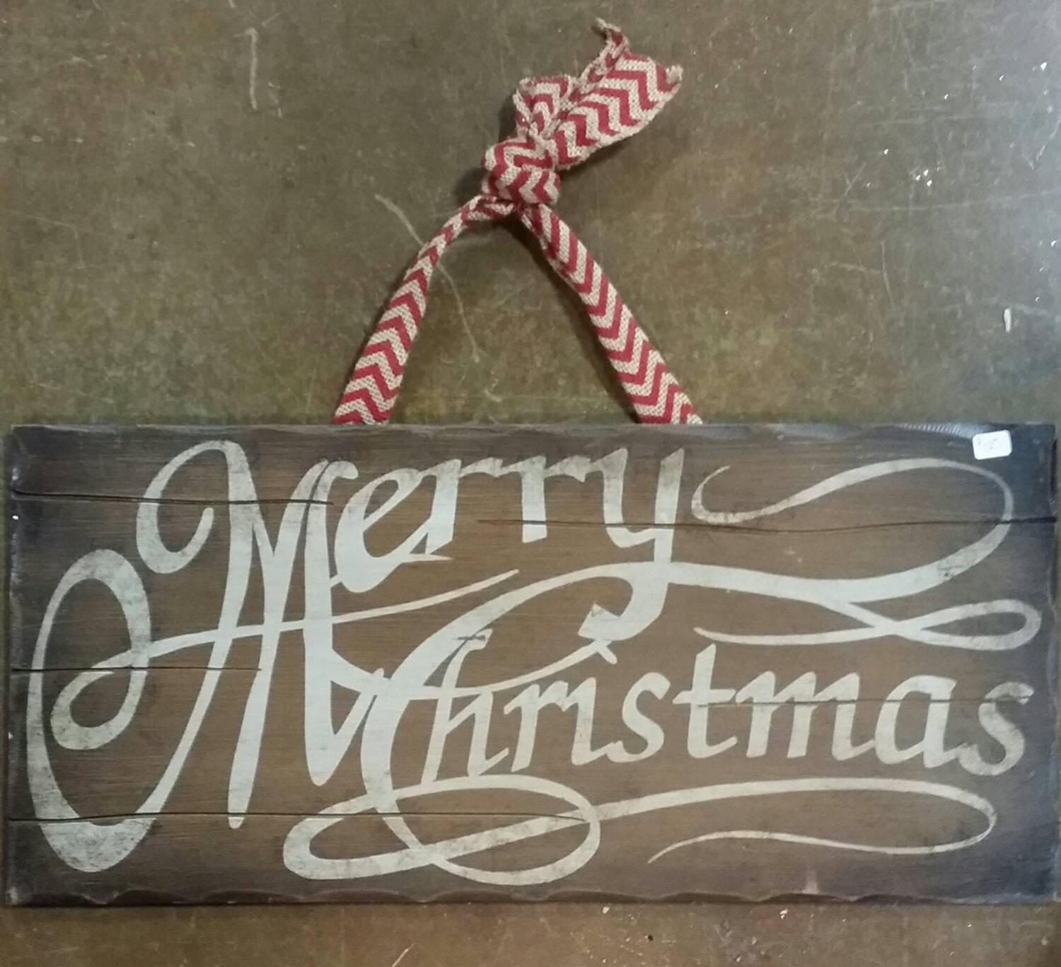 Rustic Merry Christmas hanging sign by DownYonderBoutique on Etsy