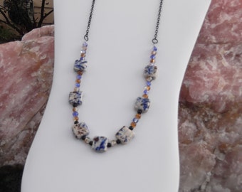 Blue and White Porcelain Beads