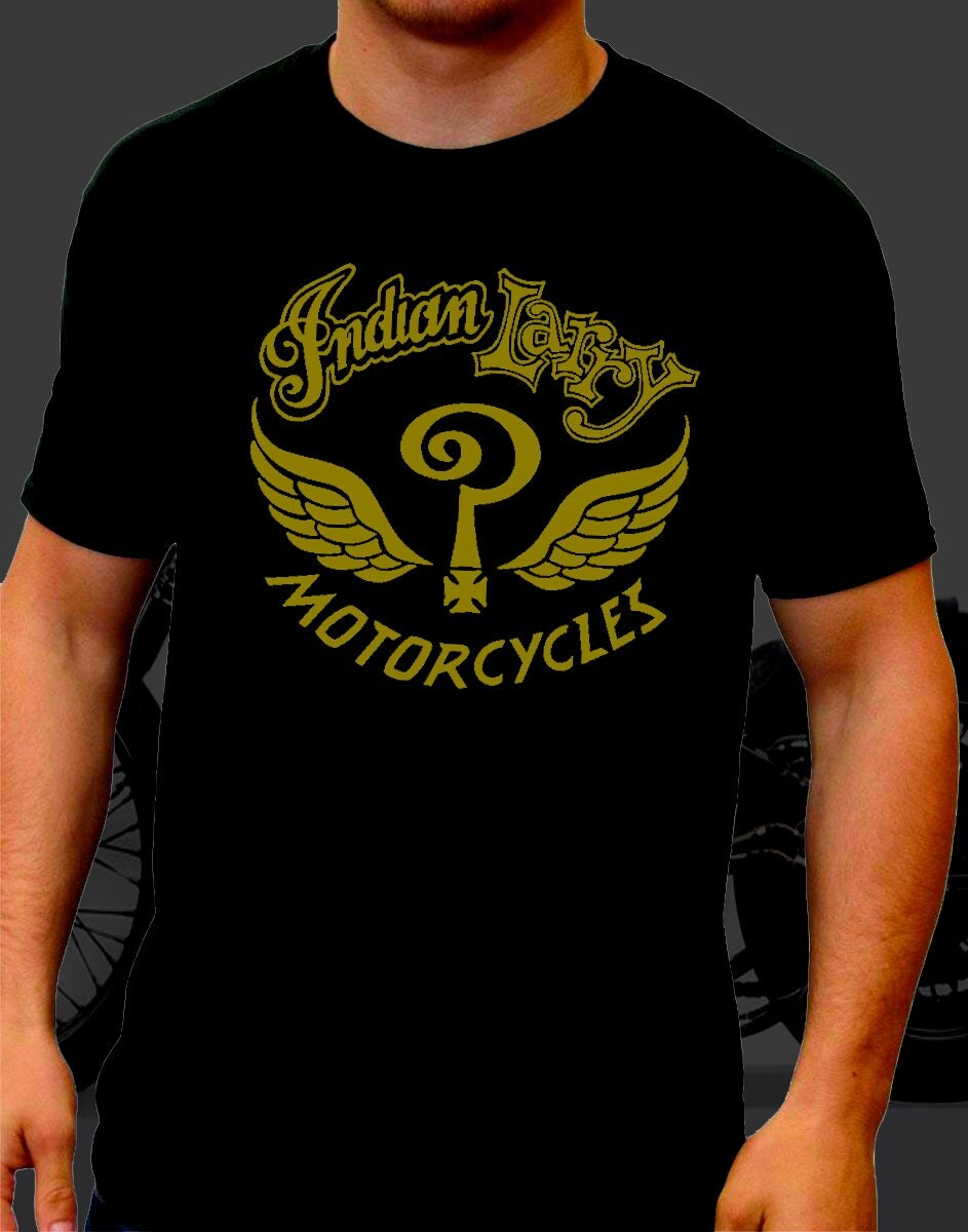 T-shirt male INDIAN LARRY T shirt men biker motorcycle