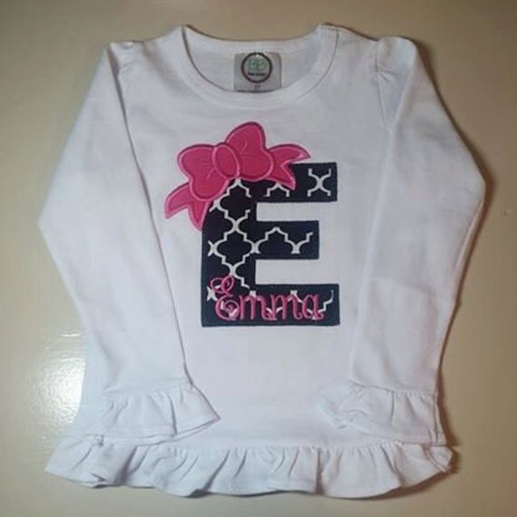 Items similar to Personalized Girly Shirt on Etsy