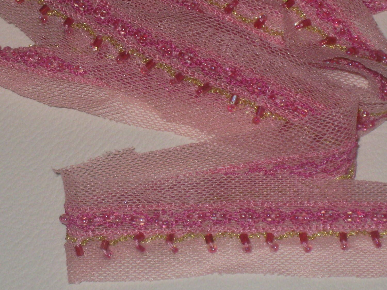 tulle with beads