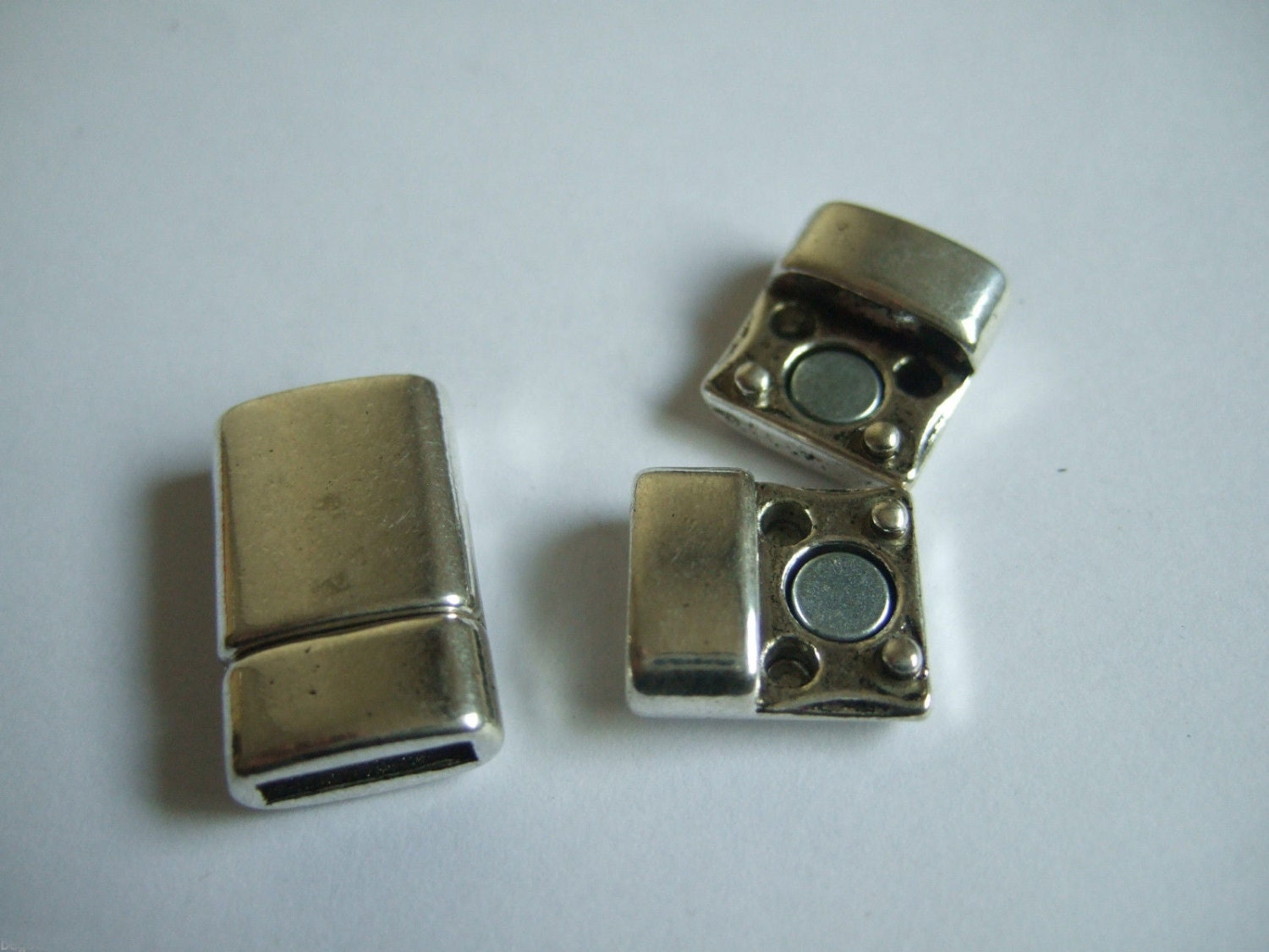 3Sets 10x2mm Flat clasp 10mm flat leather clasps