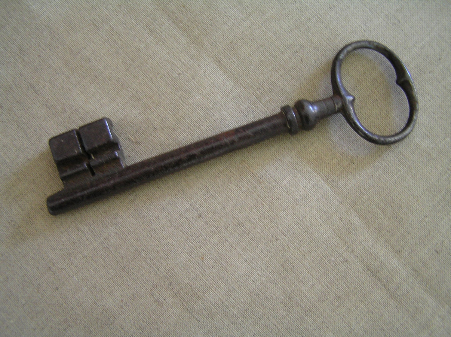 Antique large iron key