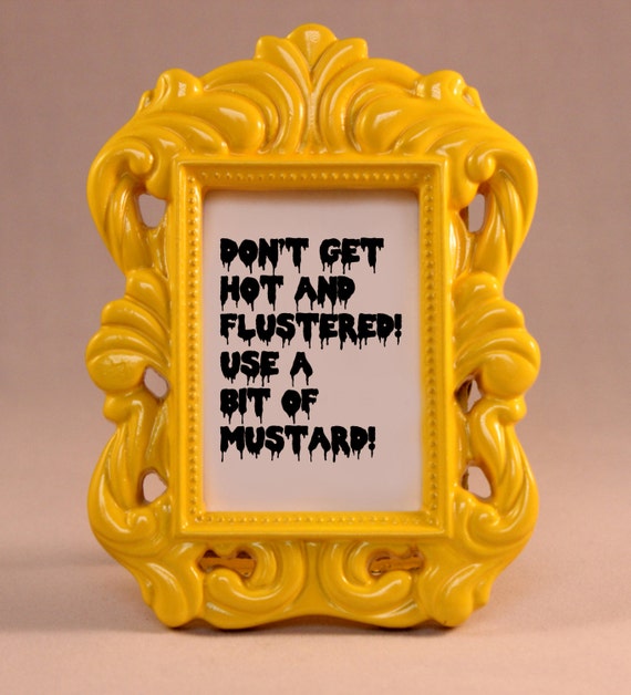 Items similar to YELLOW Framed Quote Framed Lyrics ROCKY HORROR Picture