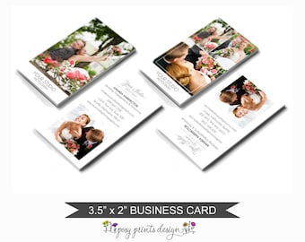 Photography Business Card Template - Photographer Marketing - Photoshop Design for Photographers - BCT03