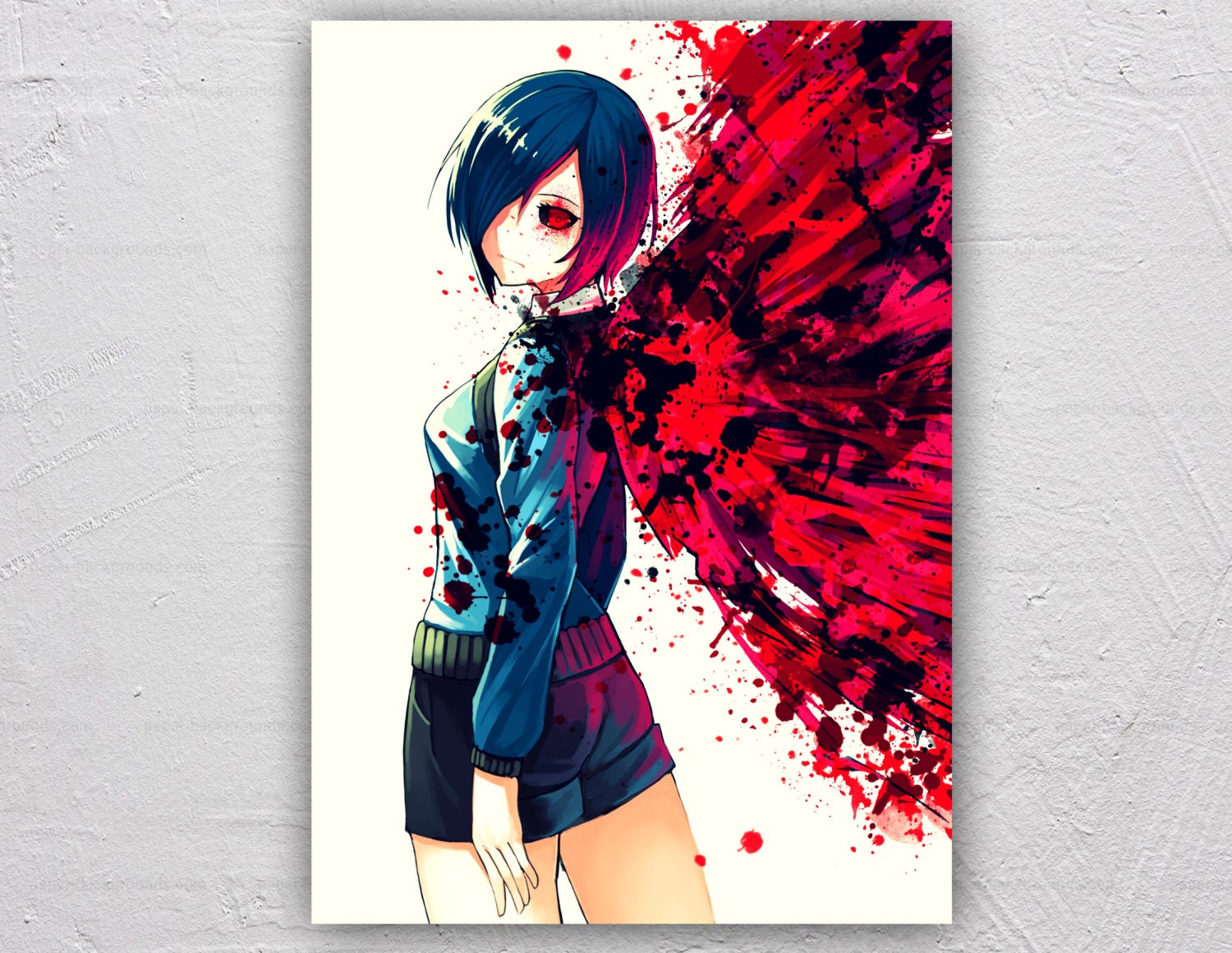 Tokyo Ghoul Poster Digital poster Touka Print Otaku by AnimePoster