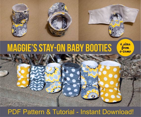 tutorial mittens sewing Printable Tutorial Sewing Booties On Stay Baby Maggie's