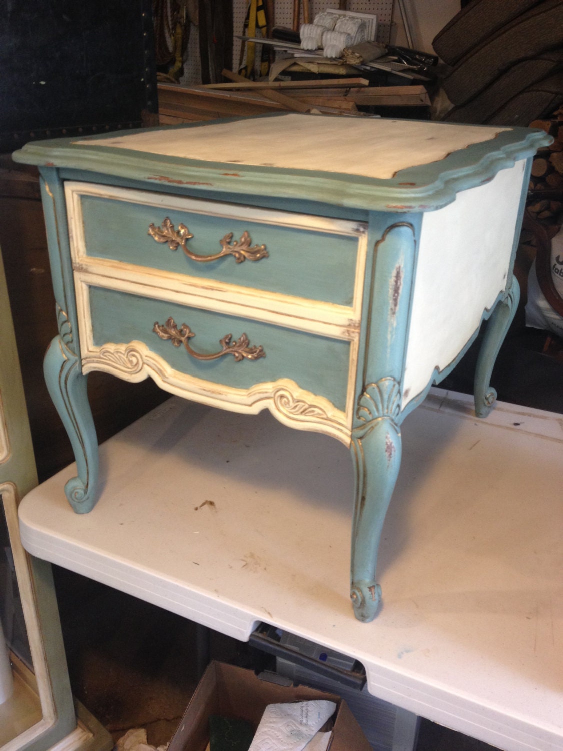 French Provincial side table by VintageSowles on Etsy