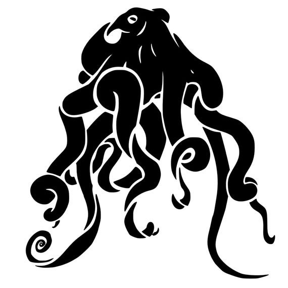 Octopus vinyl decal