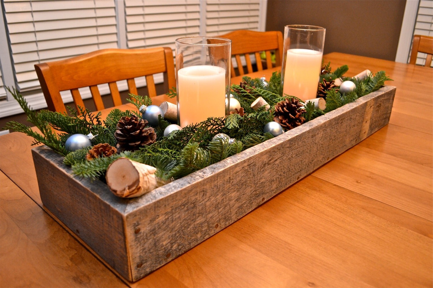 Table Centerpiece Box Made From Reclaimed Shipping Pallets