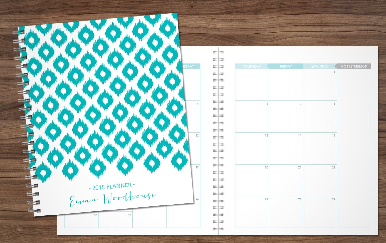 2015 MONTHLY planner custom planner month at a by SHPplanners