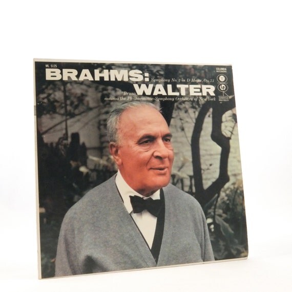 Brahms Bruno Walter Philharmonic Symphony by VinylAesthetic