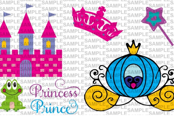 Prince and Princess SVG Digital Cutting Set by SVGSalon on ...