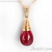 Ruby jewelry Ruby necklace Ruby pendant 14K gold filled gold jewelry July birthstone necklace wedding jewelry vampire burgundy red - Eliza