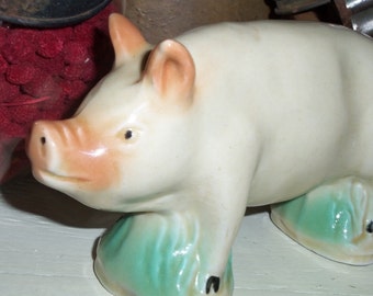 Pottery Pig | Etsy