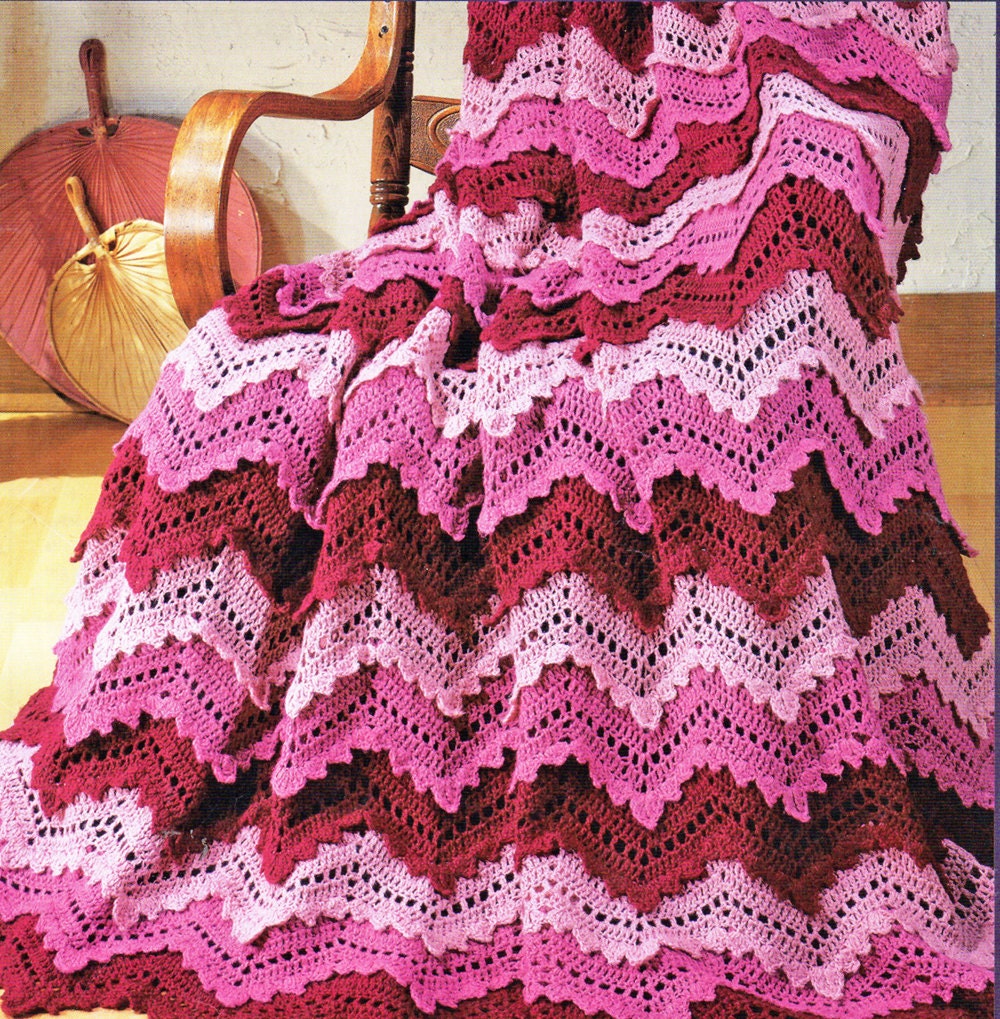 Free Crochet Afghan Patterns To Print Drop Stitch Scrap Afghan Crochet Pattern EASY Knit