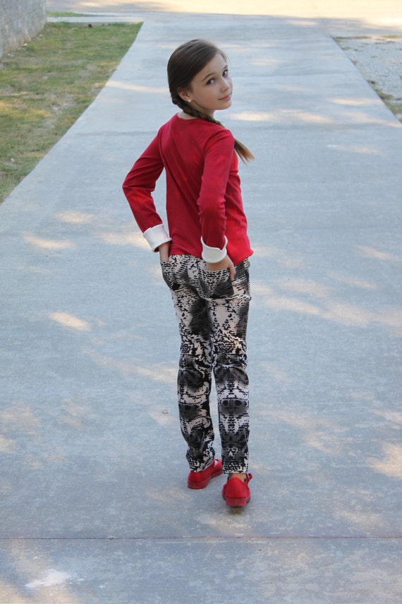 Sabrina Skinny Pants PDF sewing pattern Sizes 1/2-16