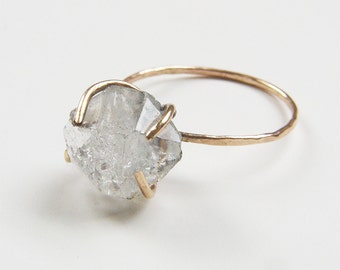SALE Herkimer Diamond GF Ring