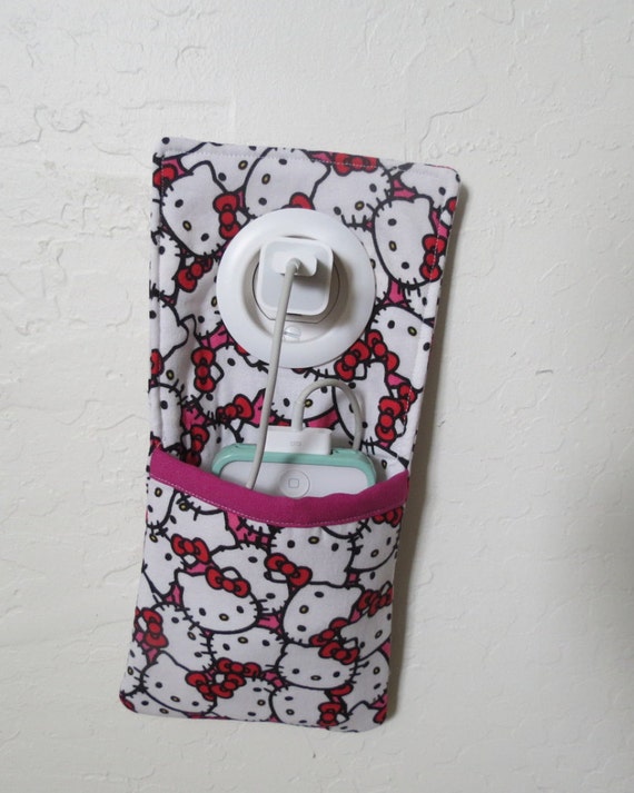  HELLO  KITTY  CELL  Phone  Charging Holder  by KreationsGalore 