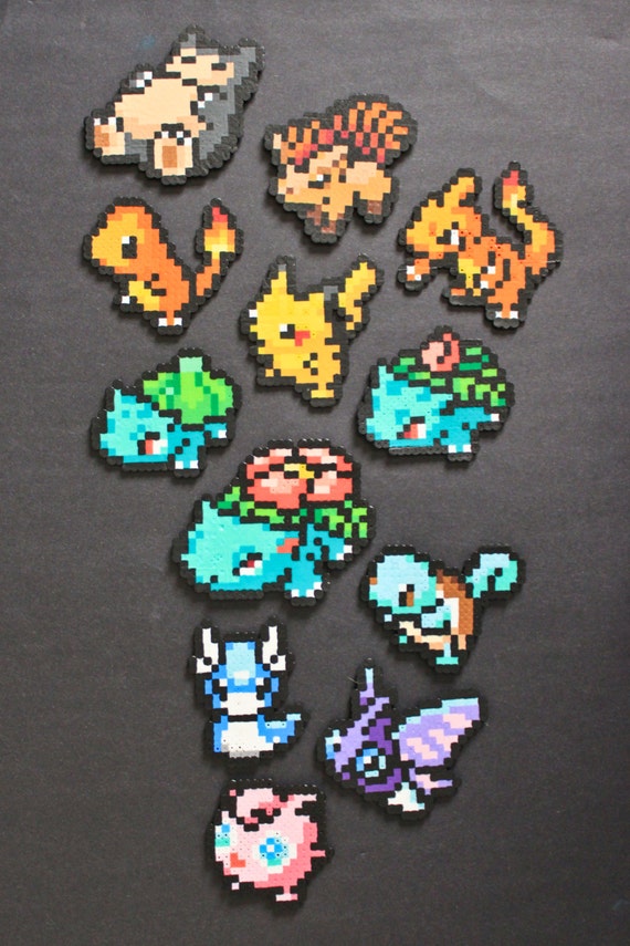 Items similar to Pokemon Perler Bead Pixel Art Sprites on Etsy