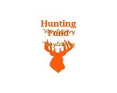 Hunting Fund - Jar Decal - Hunting Decal, Hunting Decor, Savings Jar Decal, Savings Jar, Savings Jar Sticker