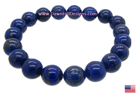 Blue Lapis Lazuli Crystal Healing Bracelet Men's or