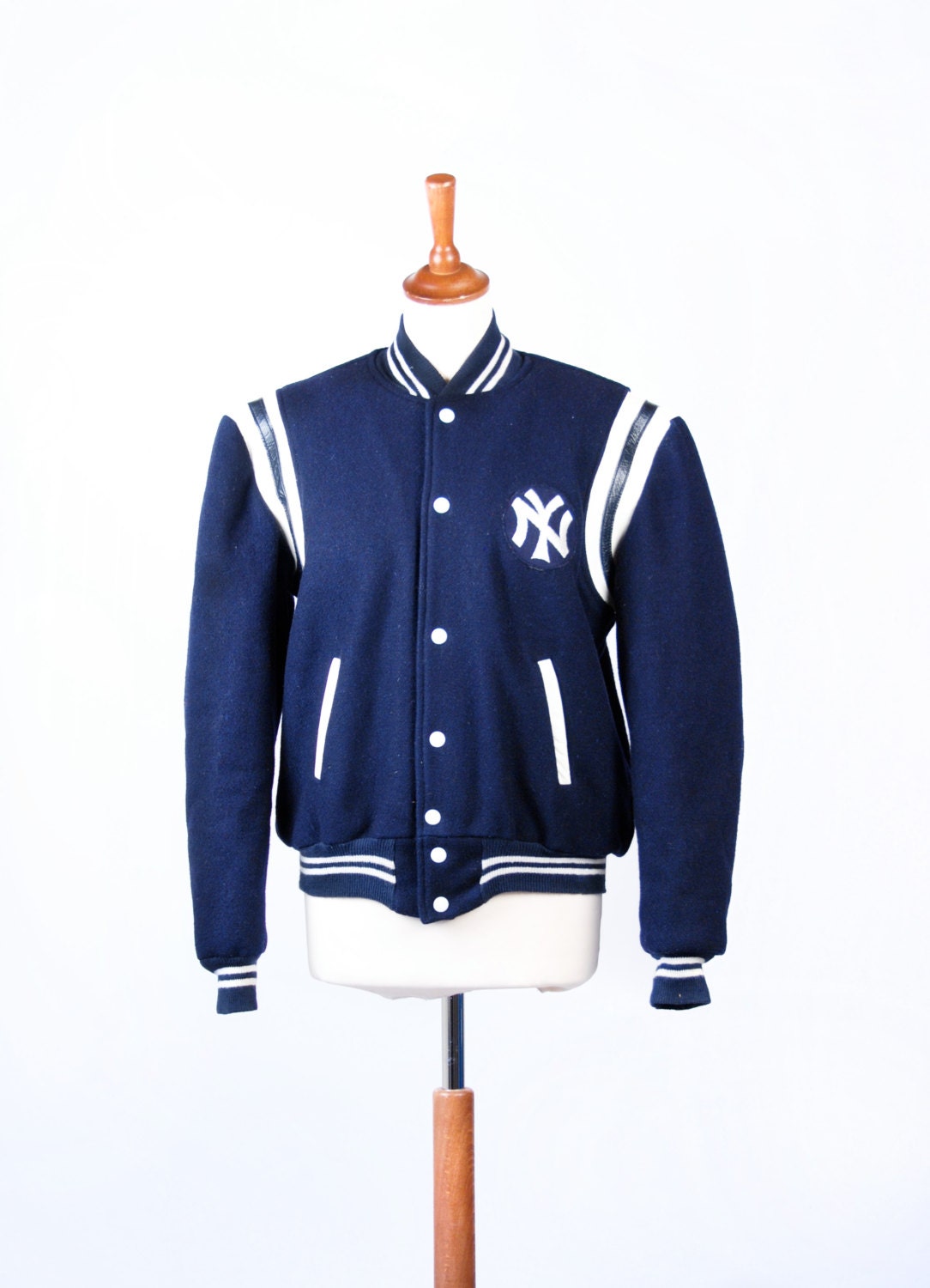 Vintage 1950's New York Yankees Twill Letterman Jacket