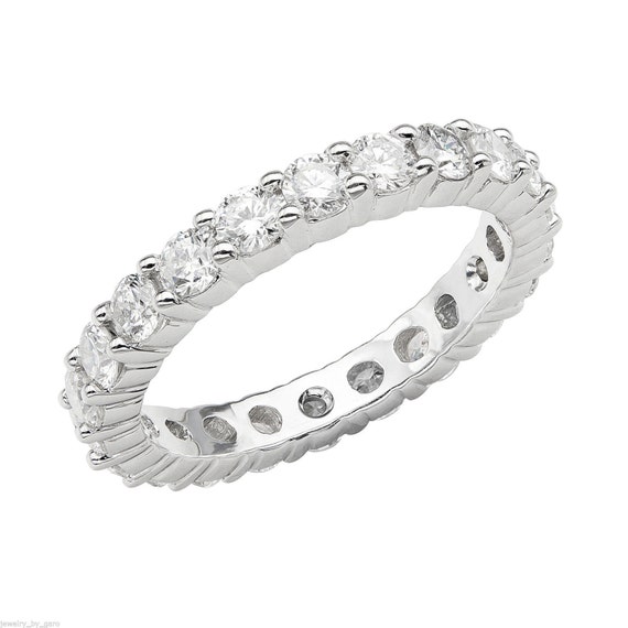 Platinum Eternity Diamond Band Wedding & Anniversary Eternity Band 2 ...