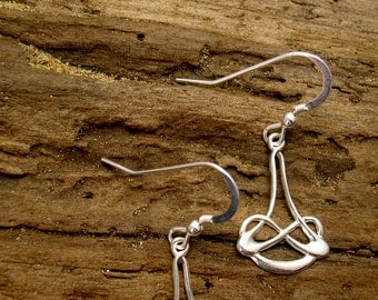Celtic earrings, Silver, Handmade, Celtic Jewelry, Art Nouveau Jewellery, Celtic Knot Earrings, Celtic Strapwork, Celtic Gift.