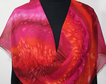 Hand Painted Silk Scarves Unique & Artistic by SilkScarvesColorado