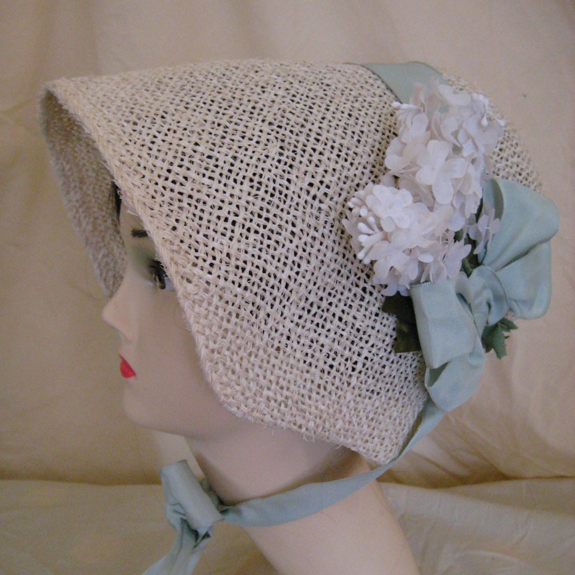 Regency/Victorian Straw Bonnet. Jane Austen. by RegencyRegalia
