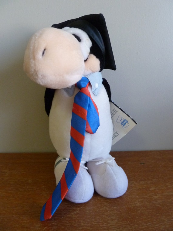 penguin graduation plush