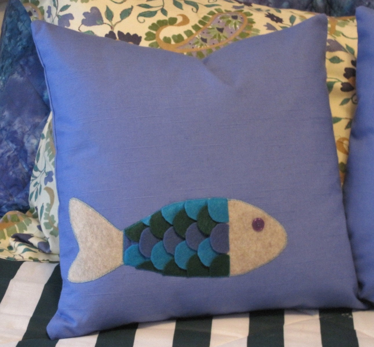 large fish pillow