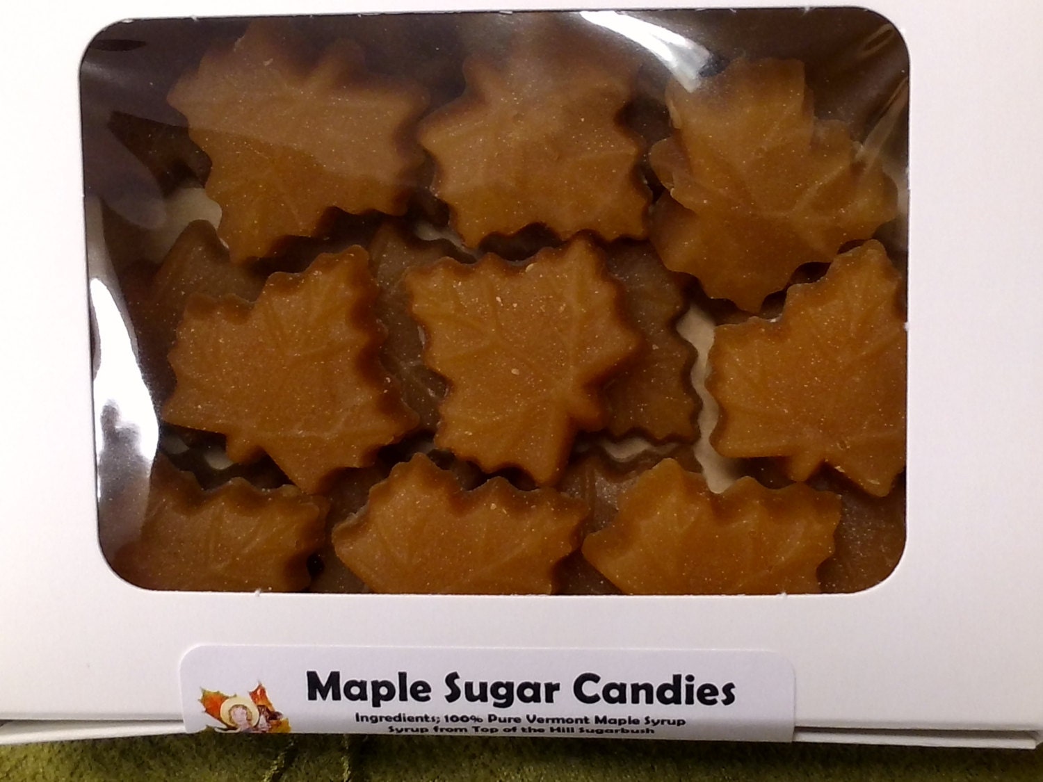 Maple Sugar Leaf Candies with Gift Box