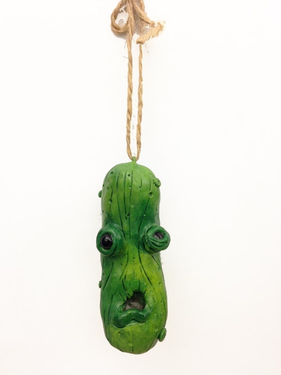 ugly christmas ornament christmas pickle polymer clay ugly christmas ornament christmas pickle polymer clay