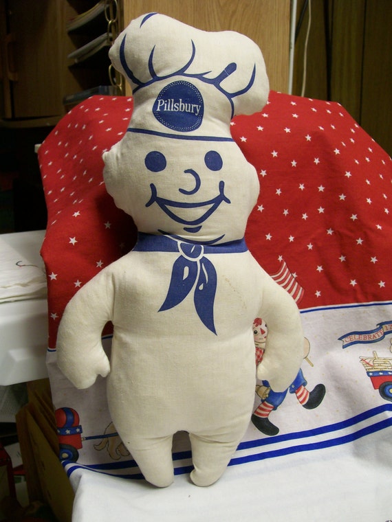 Pillsbury Dough Boy Doll Vintage Cloth Advertising Doll Iconic